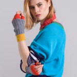 unisex fingerless gloves mittens merino wool