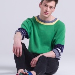 Cotton unisex sweater knitted jumper green