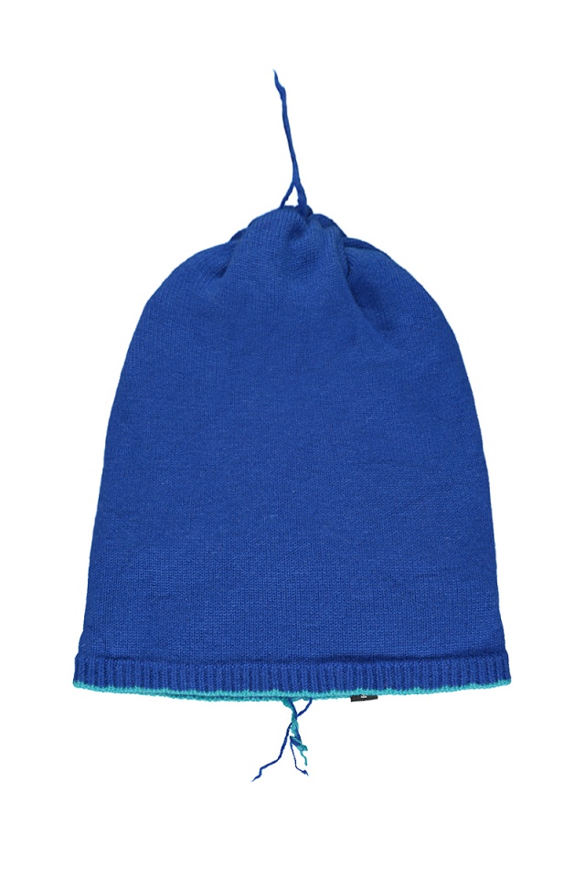 Cashmere blue knitted beanie
