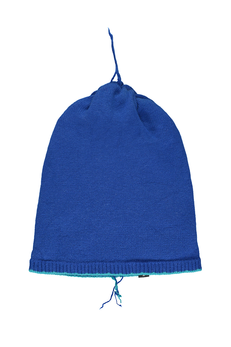 Cashmere blue knitted beanie