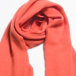 orange knitted scarf