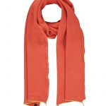 Orange cashmere scarf