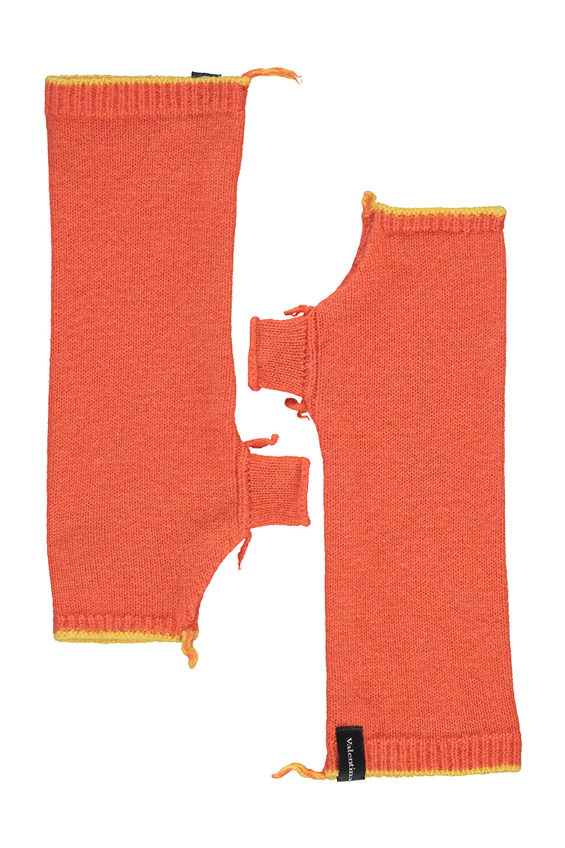 orange cashmere beanie