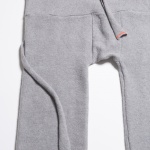 light grey knitted wool trousers loose