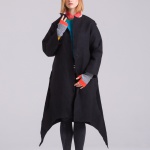black upicycle coat long