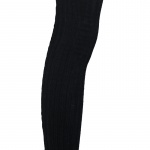 Cashmere long black leg warmers pilates