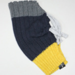 Navy Merino wool knitted mask