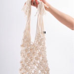 Macrame cotton handmade tote bag
