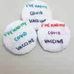 Embroidered Covid vaccine