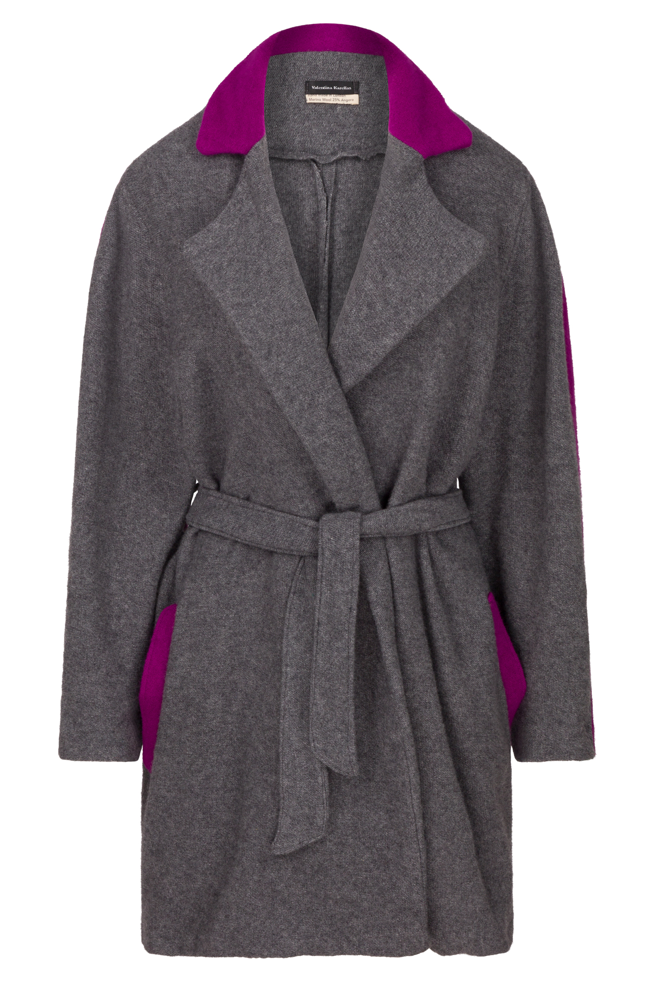 Coat Grey PAck Shot Grey Merino Angora Jacket