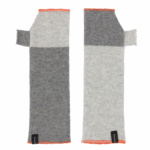 grey cashmere seamless mittens