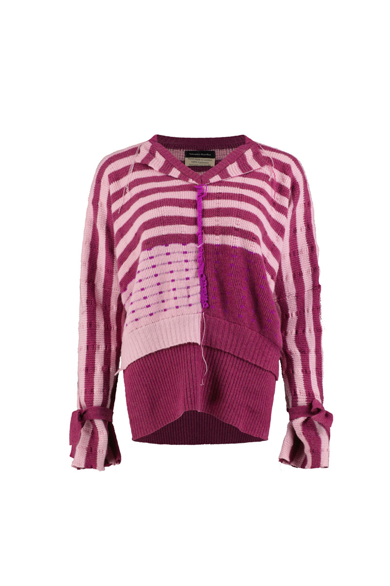 pink striped jumper