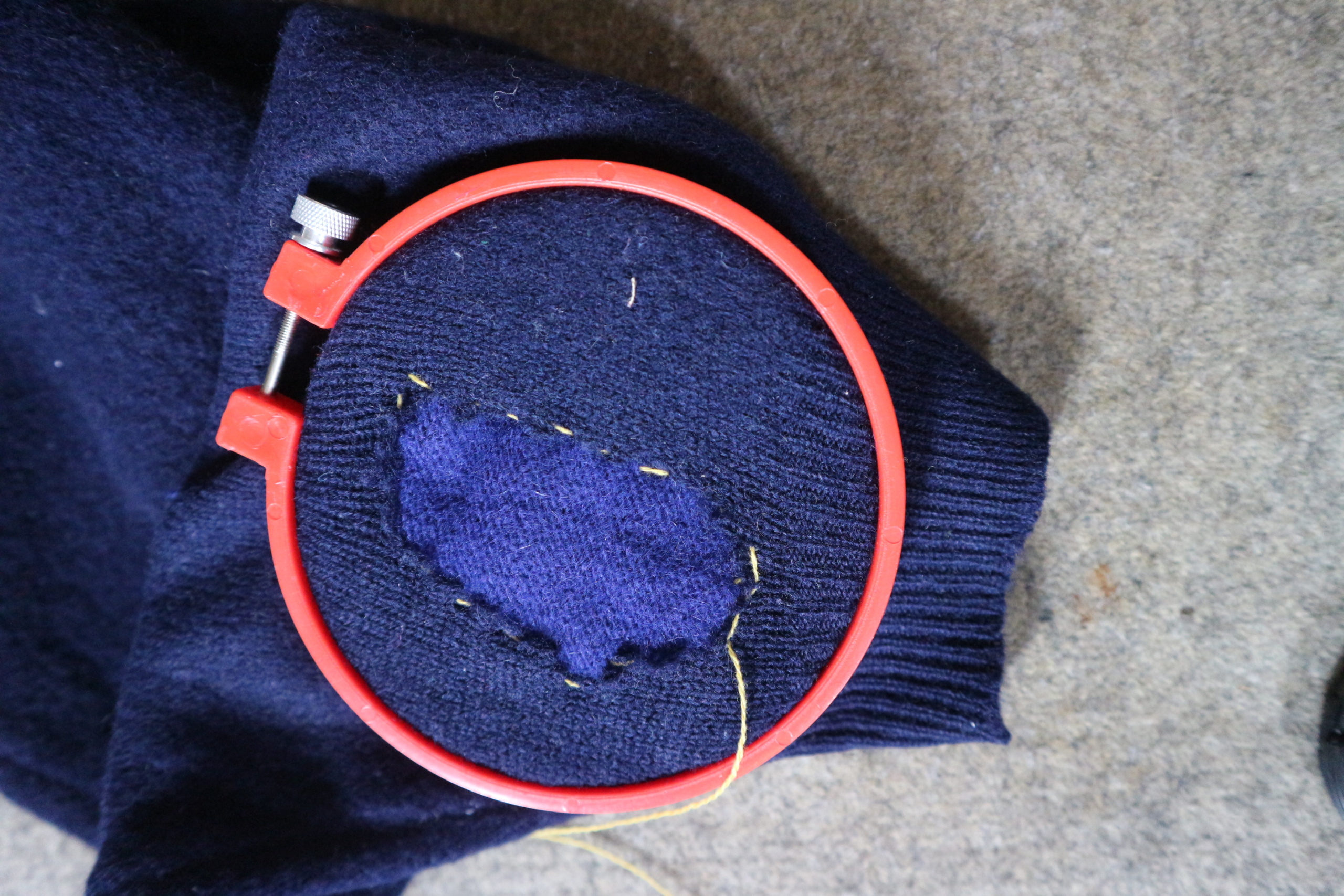 Visible Mending Scotch Darning Valentina Karellas