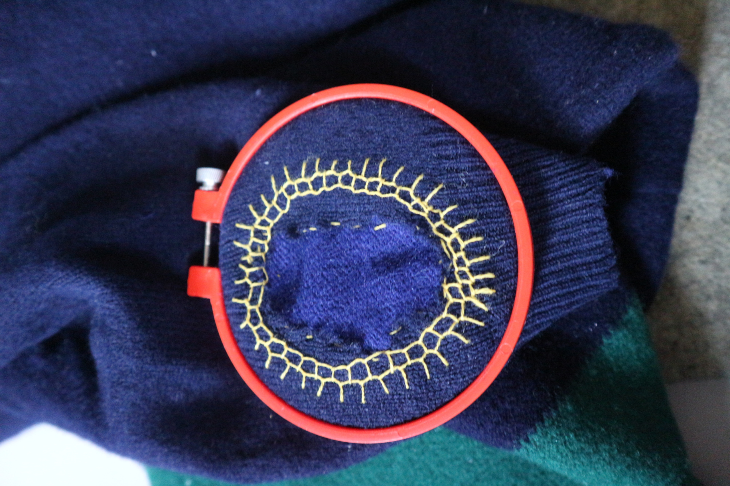 Visible Mending Scotch Darning Valentina Karellas