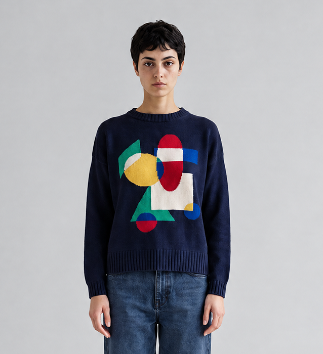 Larch Jumper Navy Ecomm front for web