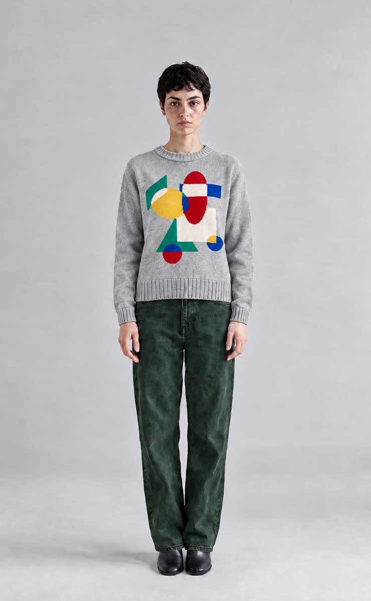 Larch Jumper grey ecomm front
