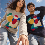 Larch Jumper grey lifestyle female + male